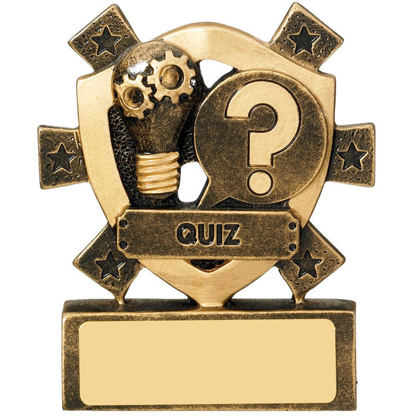 Quiz Mini Shield Trophy 8cm