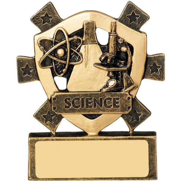 Science Mini Shield Trophy 8cm