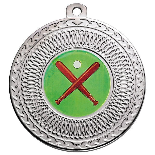 Rounders Silver Swirl 50mm Medal