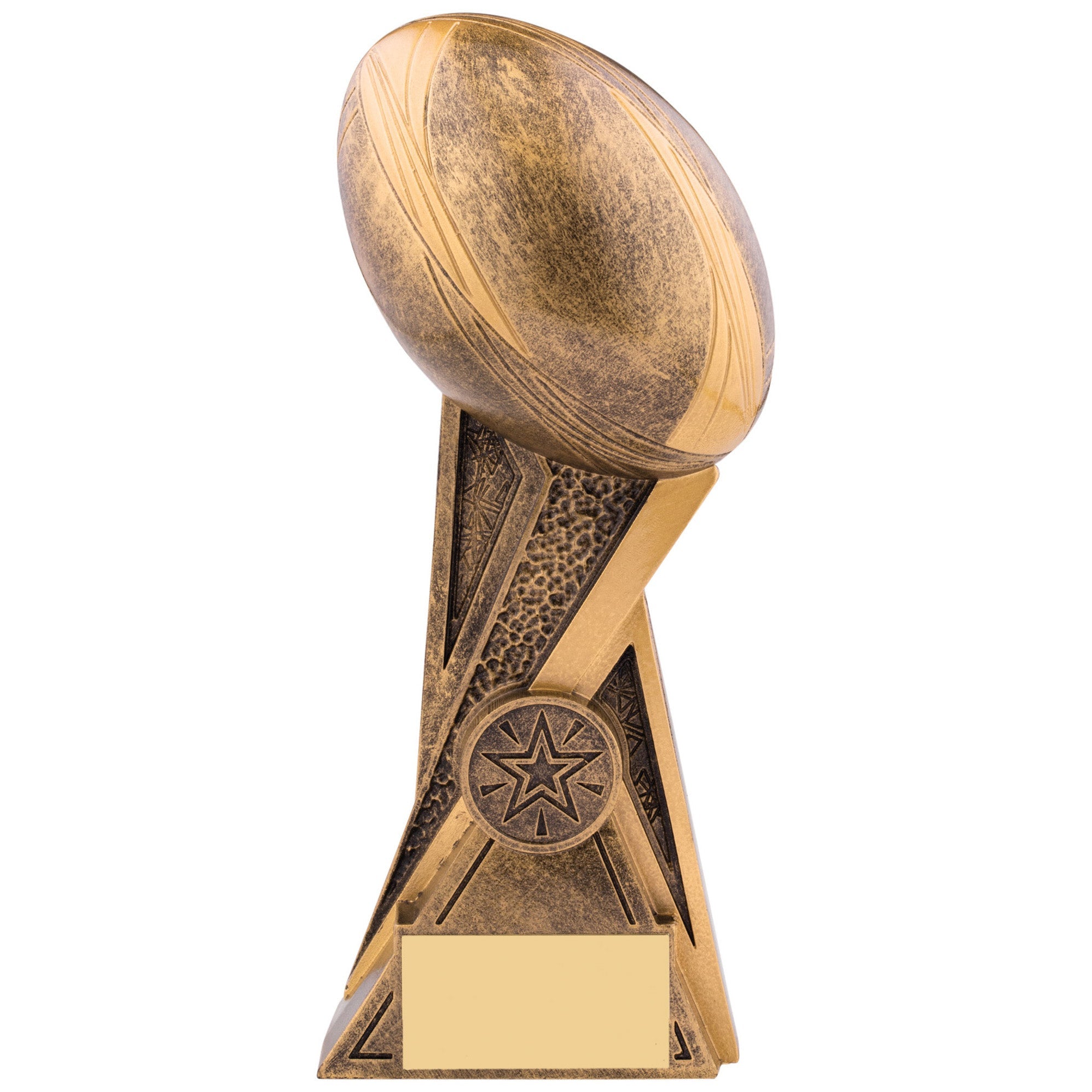 Storm Rugby Ball Trophy - Available with Engraving and Custom 1" Centre
