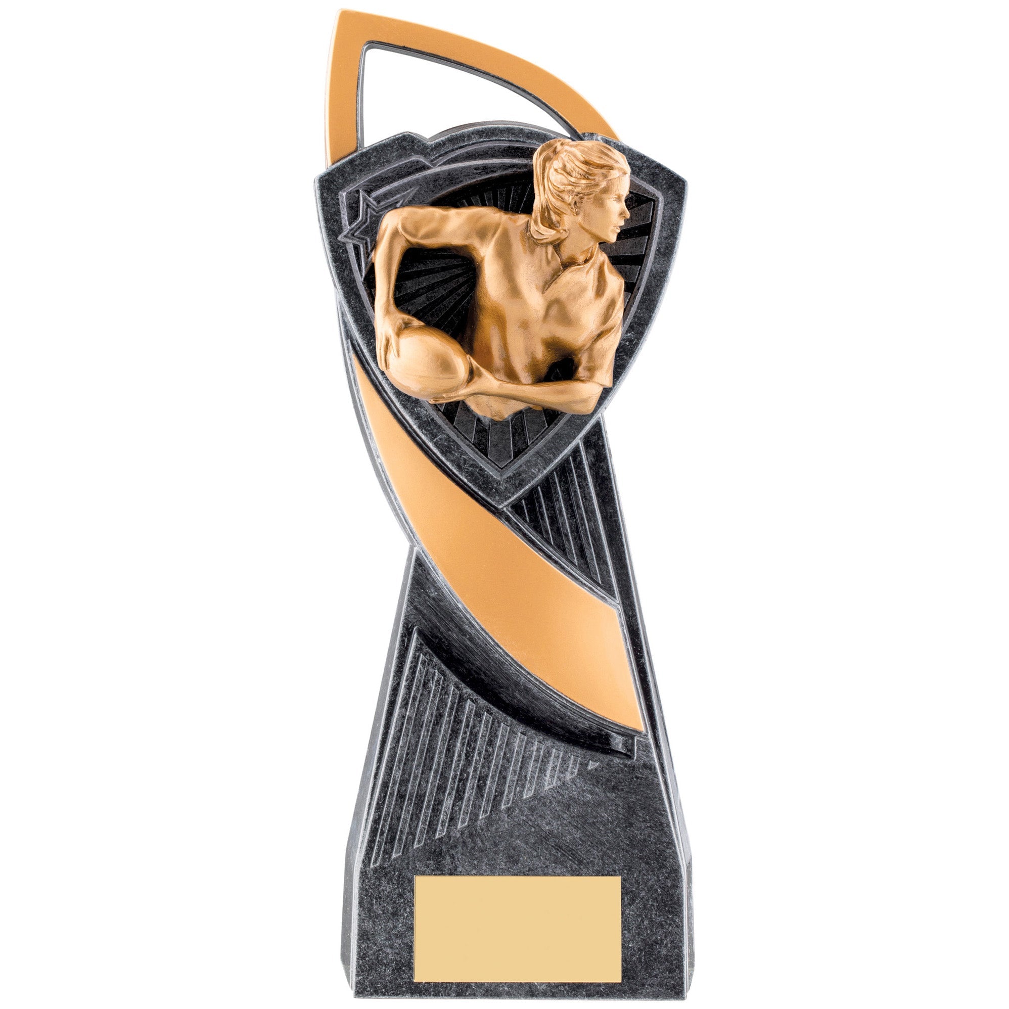Utopia Female Rugby Trophy (Gold/Silver)