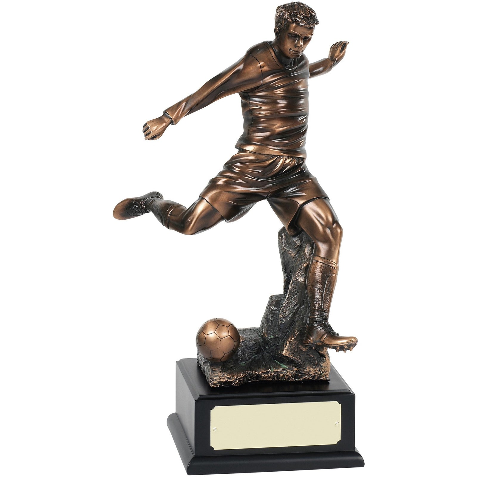 21.5in Bronze Plated Footballer Trophy
