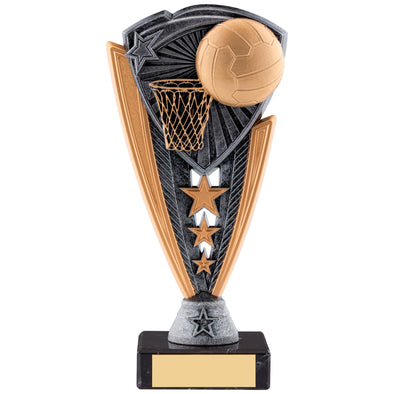 7.25" Utopia Netball Award with Engraved Plaque on Marble Base