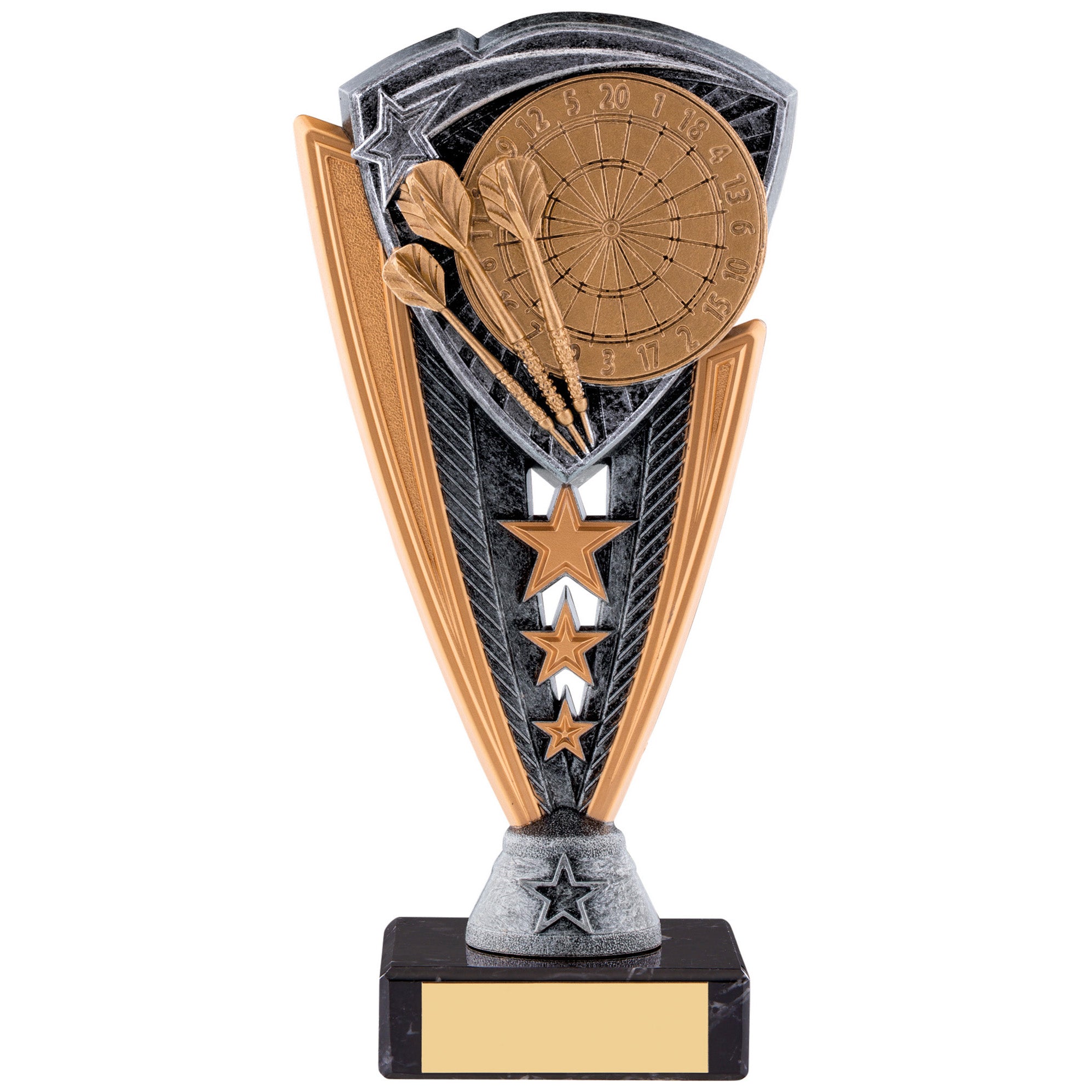 Darts Utopia Award with Engraved Plaque on Marble Base