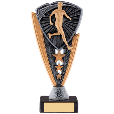 7.25" Male Runner Utopia Award with Engraved Plaque on Marble Base