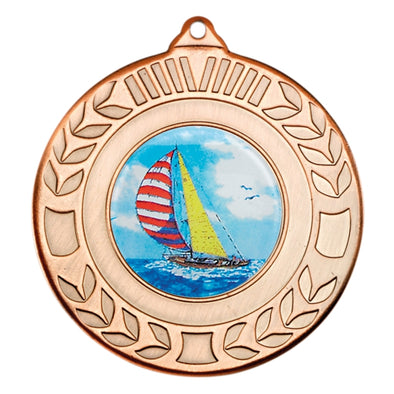Sailing Bronze Laurel 50mm Medal