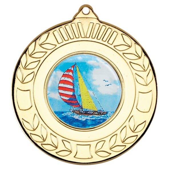 Sailing Gold Laurel 50mm Medal