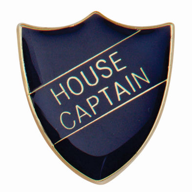 Scholar Pin Badge House Captain Blue 25mm