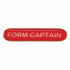 Scholar Bar Badge Form Captain Red 40mm