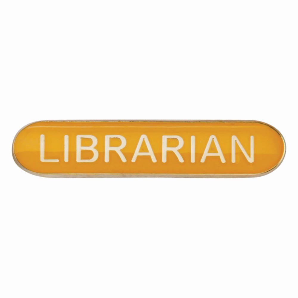 Scholar Bar Badge Librarian Yellow 40mm