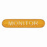 Scholar Bar Badge Monitor Yellow 40mm