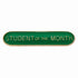 Scholar Bar Badge Student Of Month Green 40mm