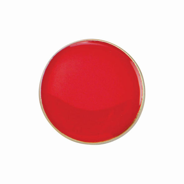 Scholar Pin Badge Round Red 40mm
