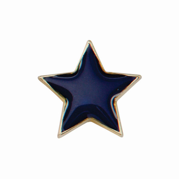 Scholar Pin Badge Star Blue 20mm