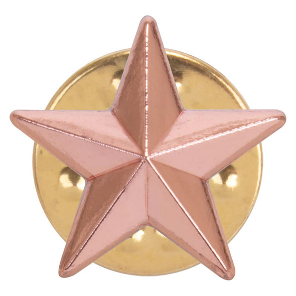 3d Bronze Star Pin Badge 12mm