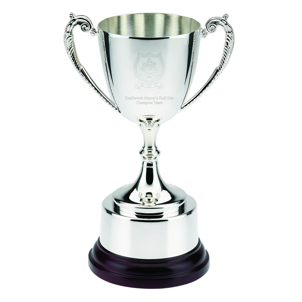 Traditional Silver-Plated Presentation Trophy Cup