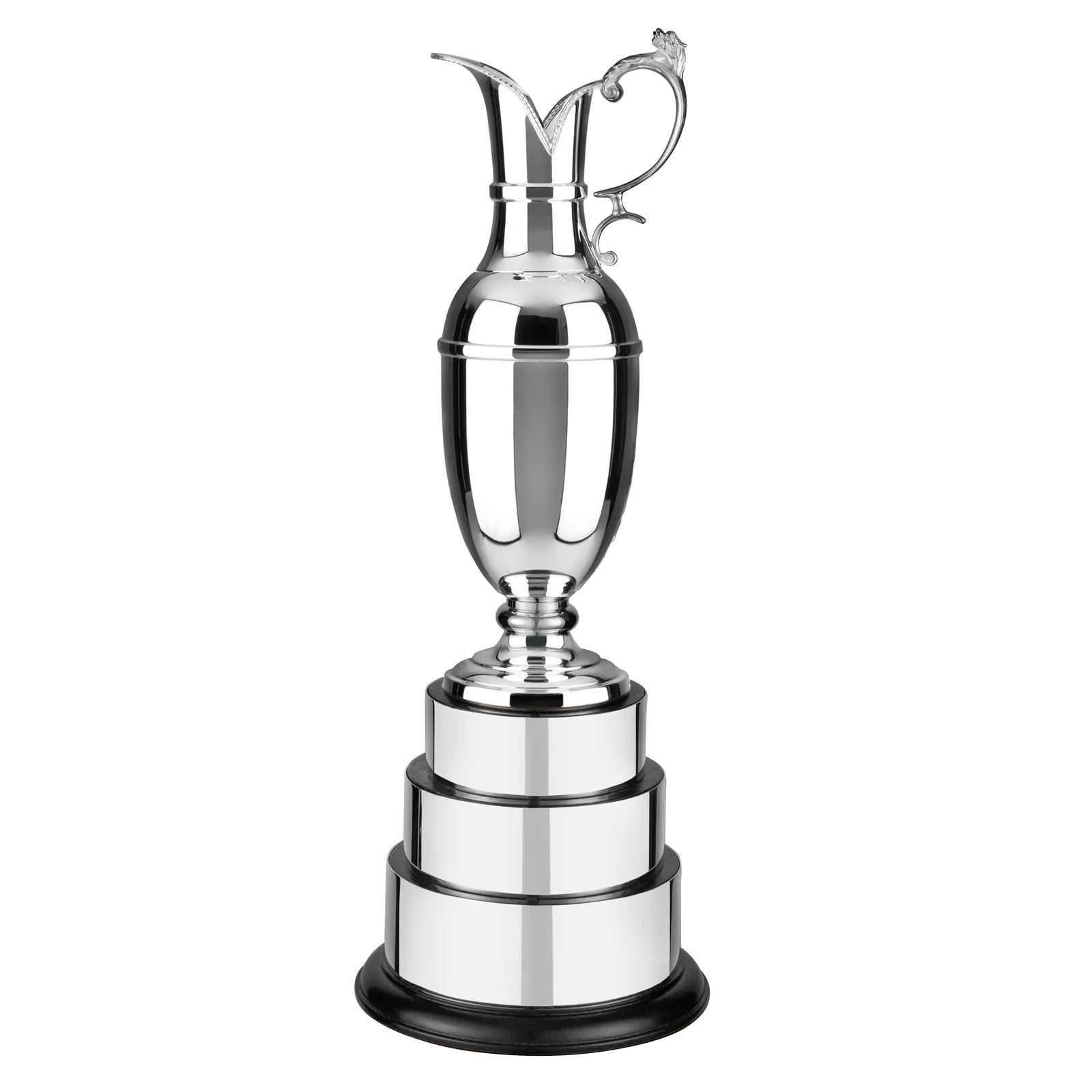 Silver Plated 21in Champions Claret Jug Award - On 3 Tier Base