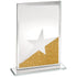 Jade Glass Star Award - 'Gold Glitter' Plaque