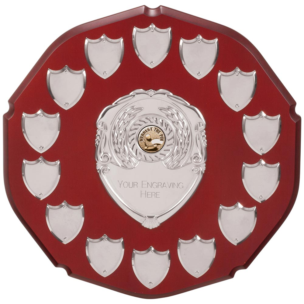 English Rose Annual Shield  265mm (10.25") - 14 Mini Shields