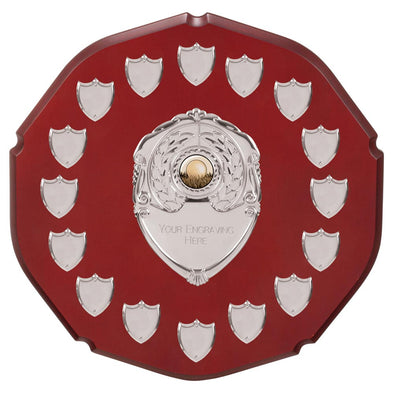 English Rose Annual Shield  305mm (12") - 16 Mini Shields