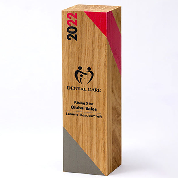 Sustainable Beech Square Column Wooden Award