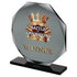 Personalised Black Glass Octagon Award Plaque