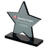 Personalised Black Glass Star Award Plaque