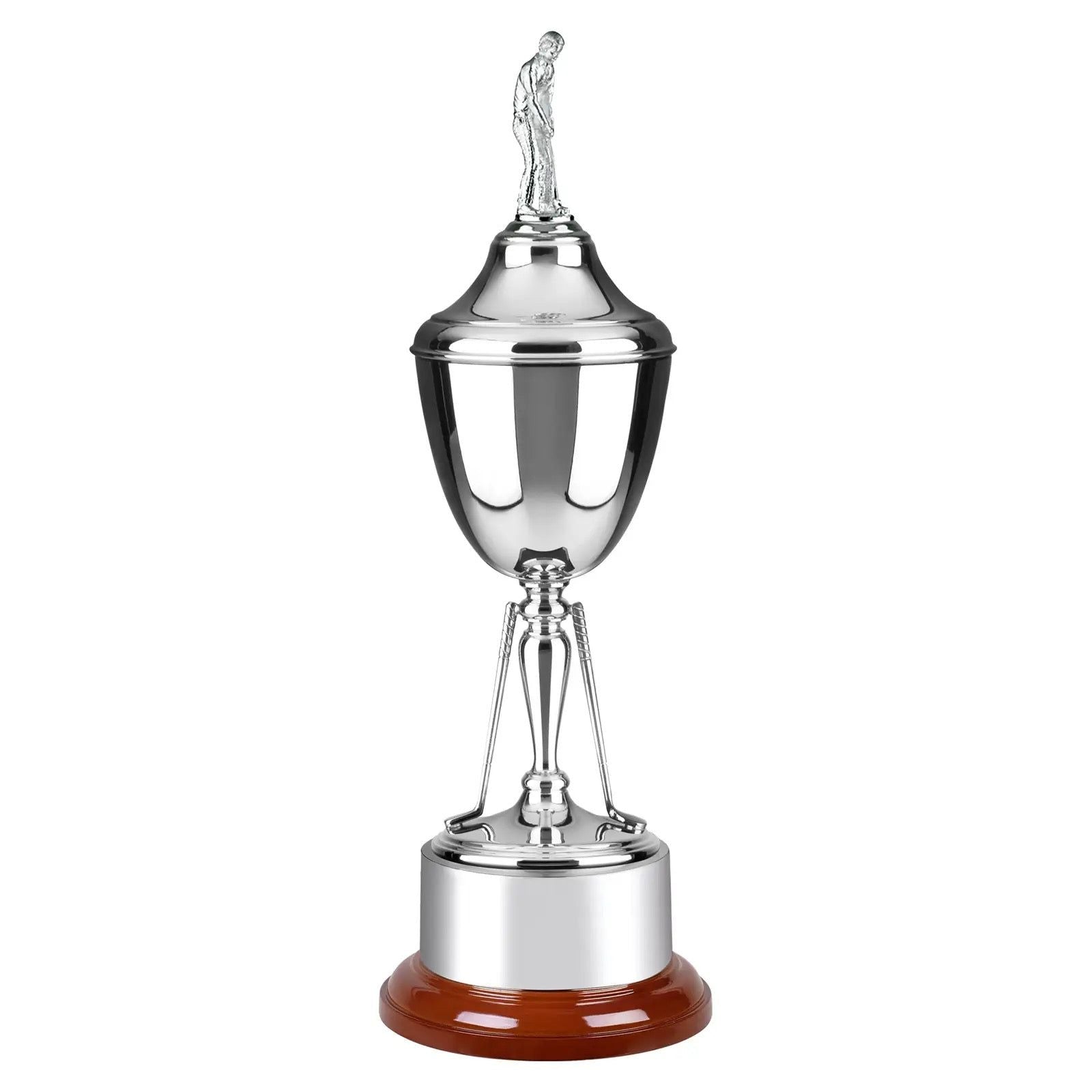 Nickel Plated Country Club Cup Award - With Golf Lid