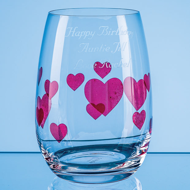 335ml L'Amour Red Heart Whisky Tumbler