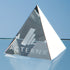 Engraved Crystal 4 Sided Pyramid