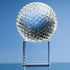 Engraved Crystal Golf Ball on Base