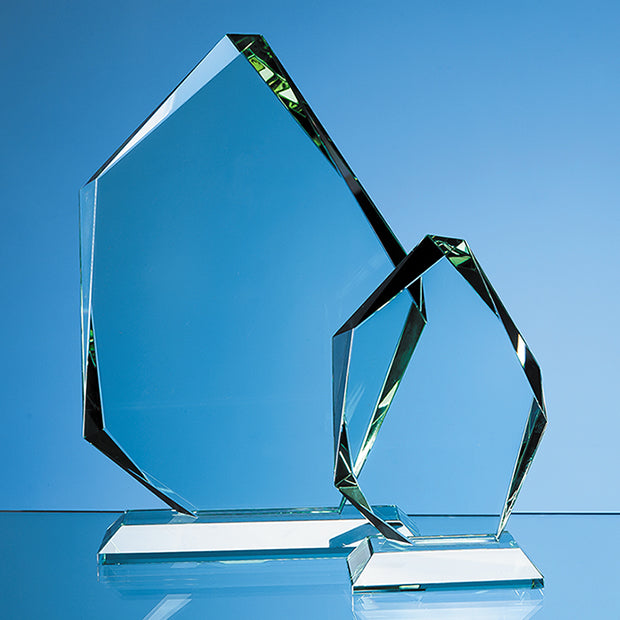 Jade Glass Facetted Ice Peak Award