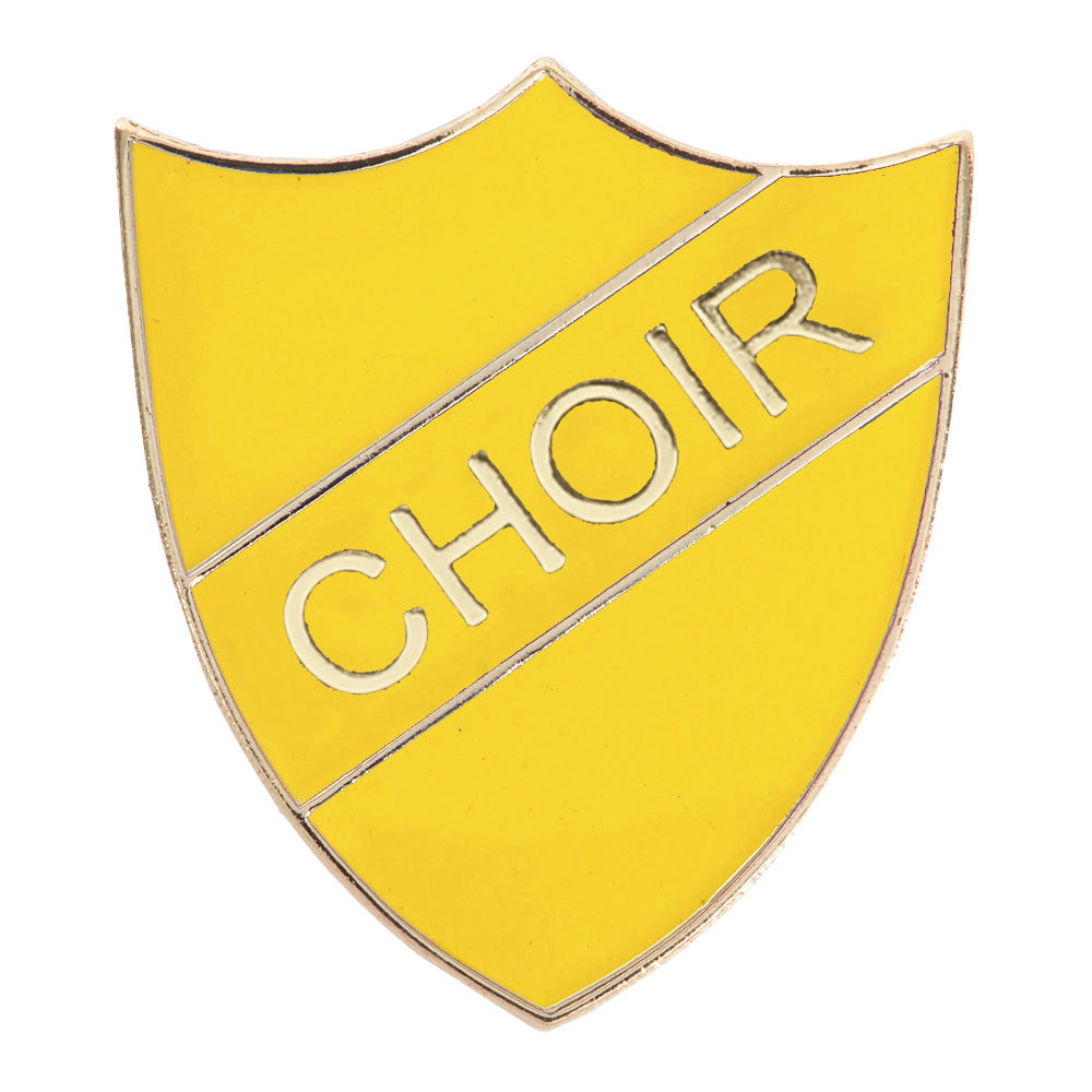 Yellow Choir Enamel Shield Badge