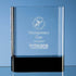 Engraved Crystal Rectangle on Black Base Award