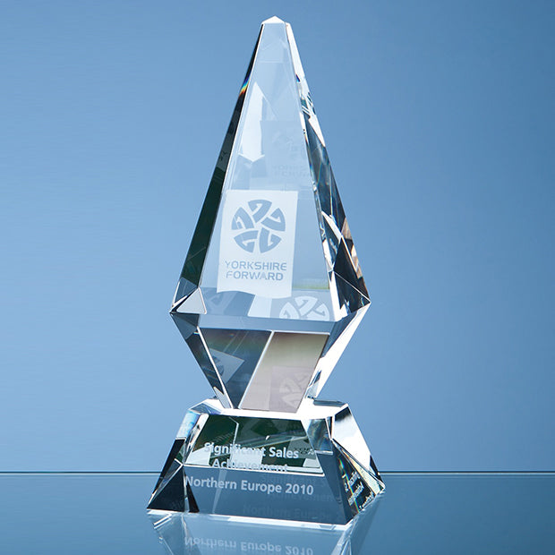 Engraved Crystal Glacier Award