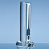 Engraved Crystal Oval Column Award