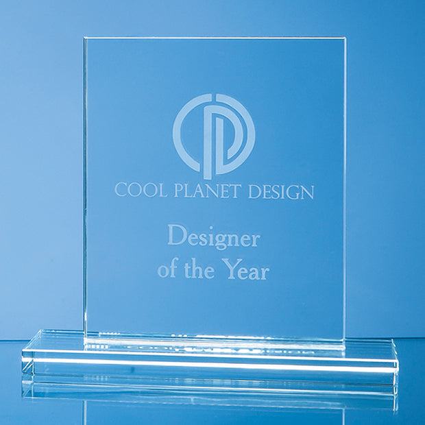 Engraved Glass Rectangle Award