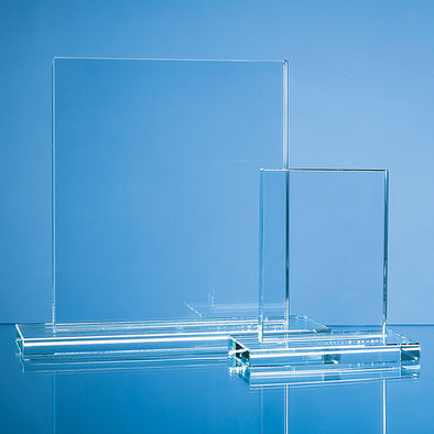 15cm x 12.5cm x 12mm Clear Glass Rectangle Award