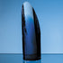 Engraved Clear & Blue Crystal Cylinder Award