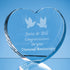 10cm Optical Crystal Stand Up Heart