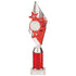 Pizzazz Plastic Tube Trophy - Silver & Red