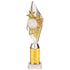 Pizzazz Plastic Tube Trophy - Silver & Gold