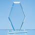 Engraved Jade Glass Clipped Diamond Award