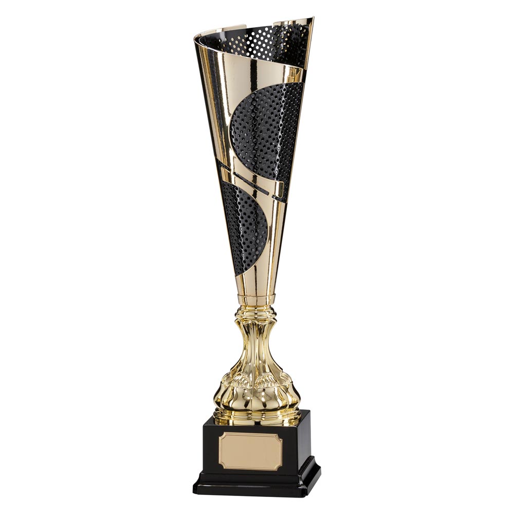Quest Laser Cut Gold & Black Trophy Cup