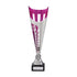 Garrison Plastic Laser Cut Trophy Cup - Silver & Pink