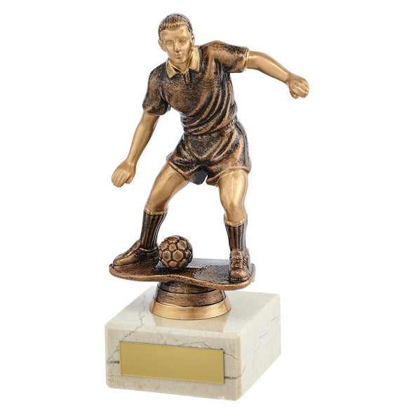 Dominion Football Trophy Antique Bronze & Gold 170mm