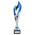 Inferno Plastic Laser Cut Trophy Cup - Silver & Blue