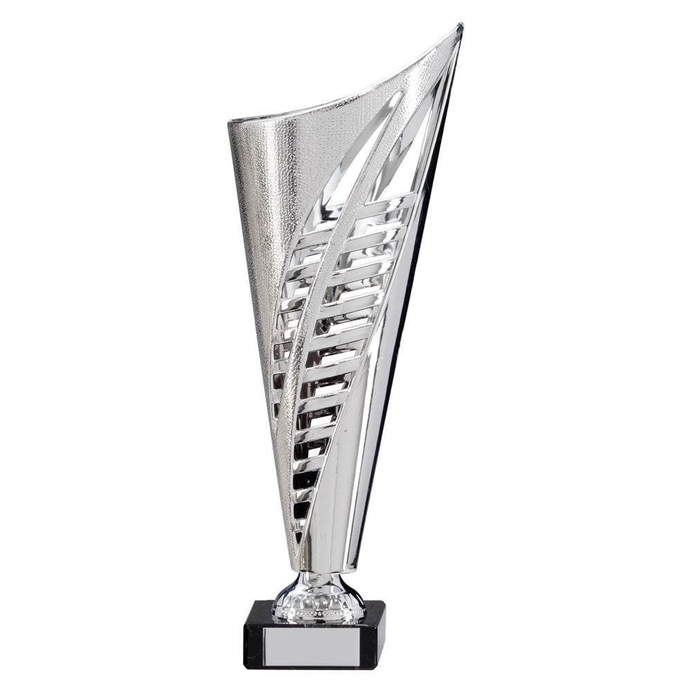 Saber Plastic Laser Cut Trophy Cup - Silver