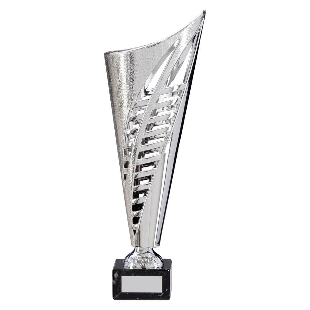 Saber Plastic Laser Cut Trophy Cup - Silver