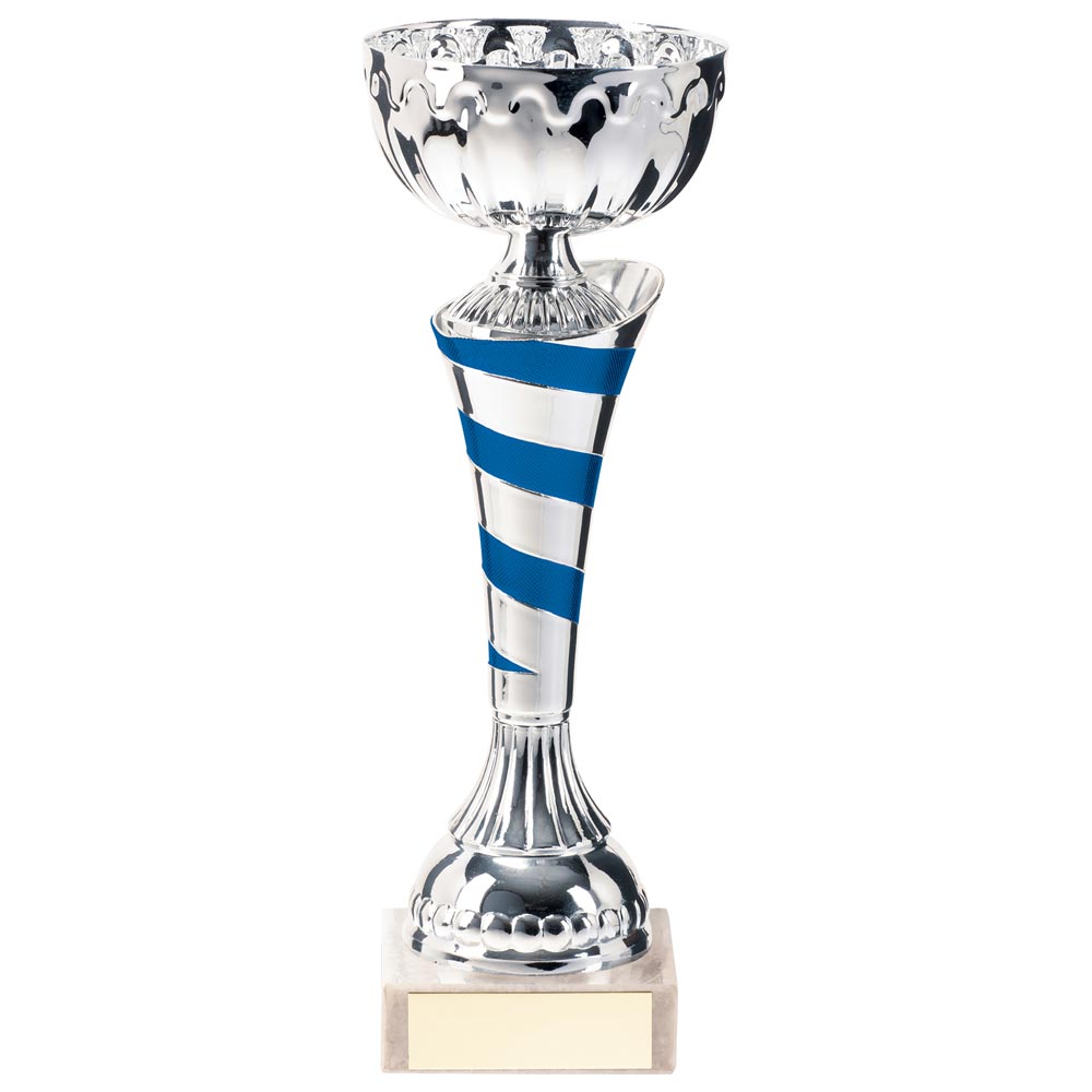 Eternity Trophy Cup - Silver & Blue